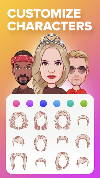 Screenshots Mirror - Tạo khuôn mặt của bạn thành nhân vật hoạt hình