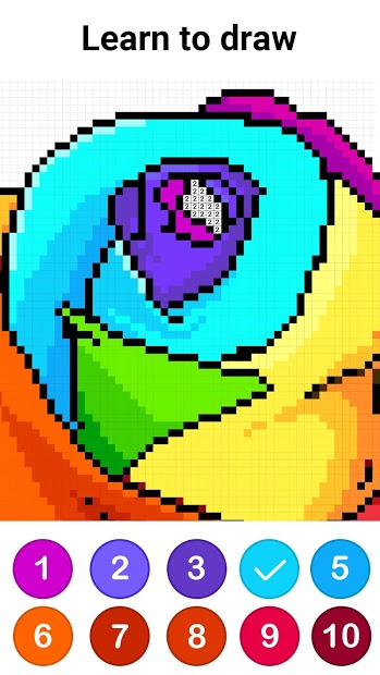 Screenshots Color by Number - Tô màu theo các con số có sẵn trên điện thoại