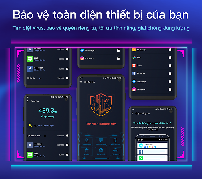 Screenshots Nox Security - Tìm & diệt virus miễn phí