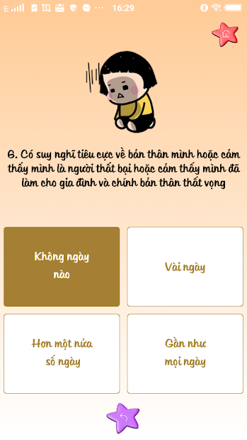 Ảnh chụp màn hình của Trầm cảm: Trắc nghiệm để nhận biết trầm cảm