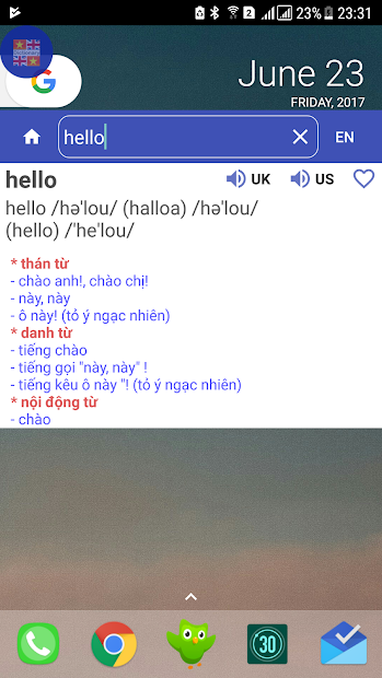 Screenshots Từ Điển Anh Việt , Từ Điển Việt Anh - Tra từ điển Offline miễn phí