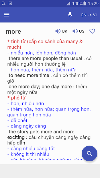 Screenshots Từ Điển Anh Việt , Từ Điển Việt Anh - Tra từ điển Offline miễn phí