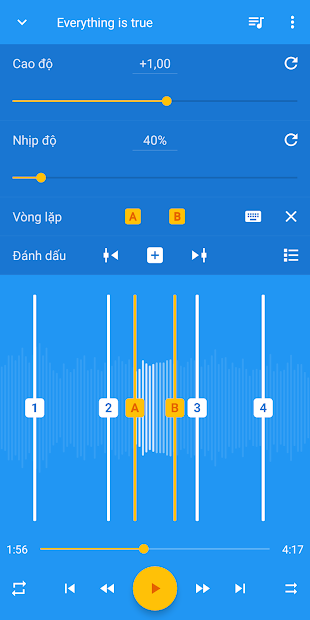 Screenshots Music Speed Changer - Ứng dụng chỉnh tốc độ nhạc, âm thanh miễn phí