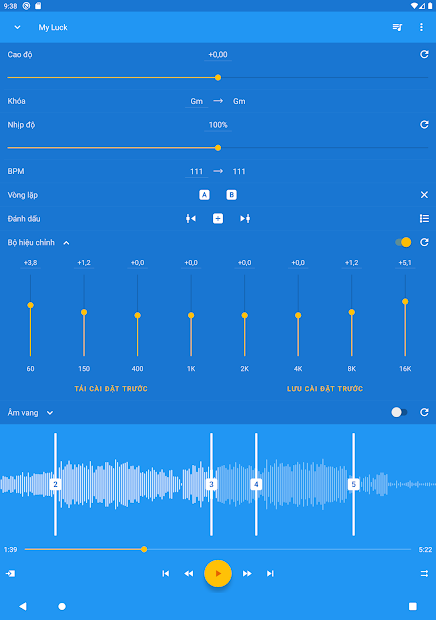 Screenshots Music Speed Changer - Ứng dụng chỉnh tốc độ nhạc, âm thanh miễn phí