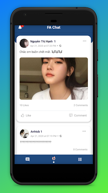 Chụp màn hình Ola Chat - Ứng dụng hẹn hò và kết bạn với FA