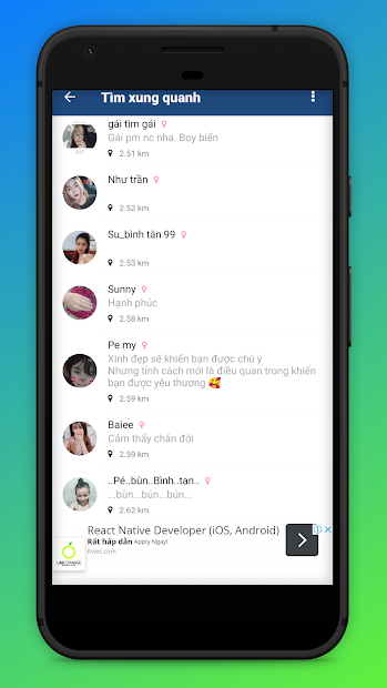 Chụp màn hình Ola Chat - Ứng dụng hẹn hò và kết bạn với FA