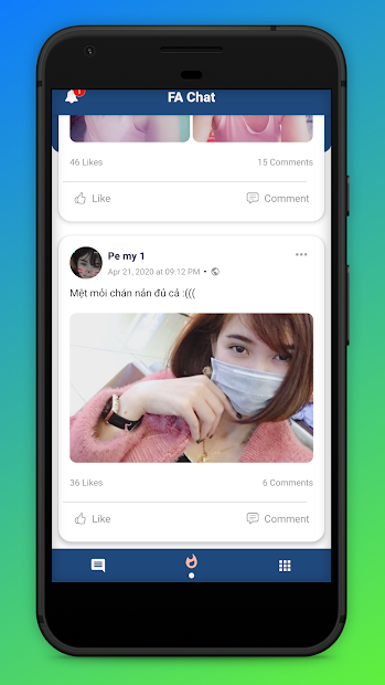 Chụp màn hình Ola Chat - Ứng dụng hẹn hò và kết bạn với FA