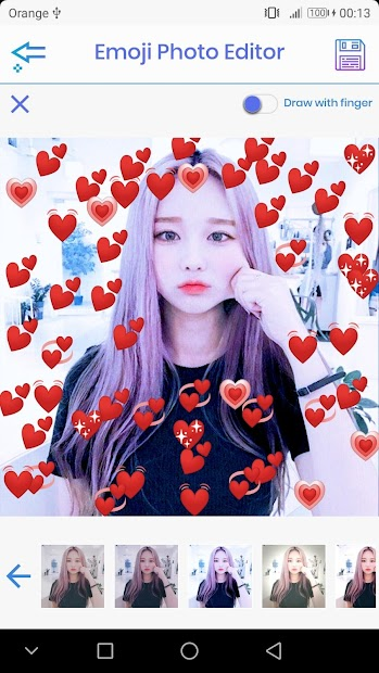 Screenshots Emoji Photo Editor 💙 - Chỉnh sửa và chèn biểu tượng cảm xúc vào ảnh