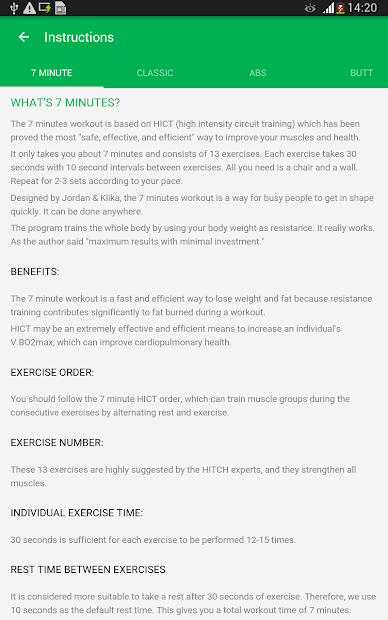 Screenshots 7 Minute Workout -  Bài tập thể dục giảm cân, giảm mỡ 7 phút mỗi ngày