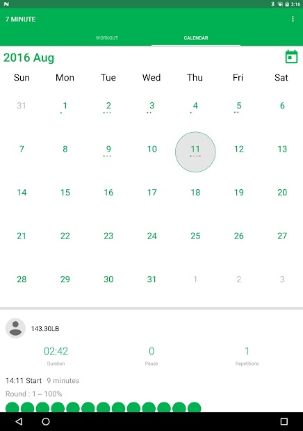 Screenshots 7 Minute Workout -  Bài tập thể dục giảm cân, giảm mỡ 7 phút mỗi ngày