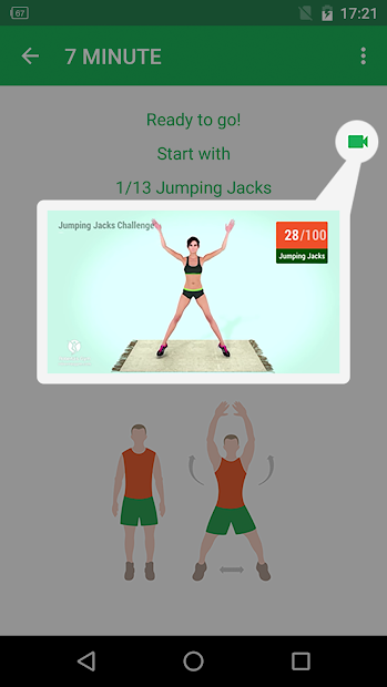 Screenshots 7 Minute Workout -  Bài tập thể dục giảm cân, giảm mỡ 7 phút mỗi ngày