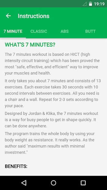 Screenshots 7 Minute Workout -  Bài tập thể dục giảm cân, giảm mỡ 7 phút mỗi ngày