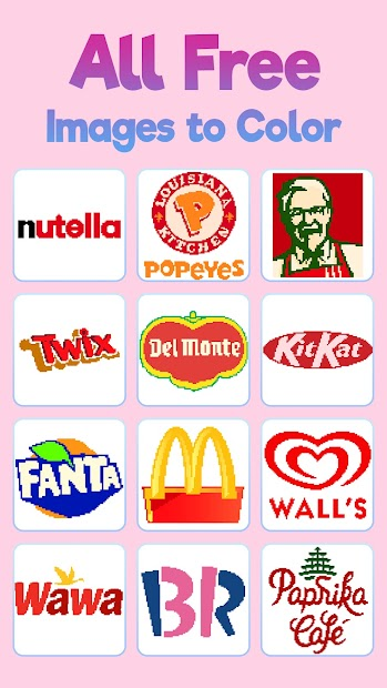 Ứng Dụng Food Logo Color: Hướng Dẫn Tô Màu Theo Con Số | Link Tải Free,  Cách Sử Dụng