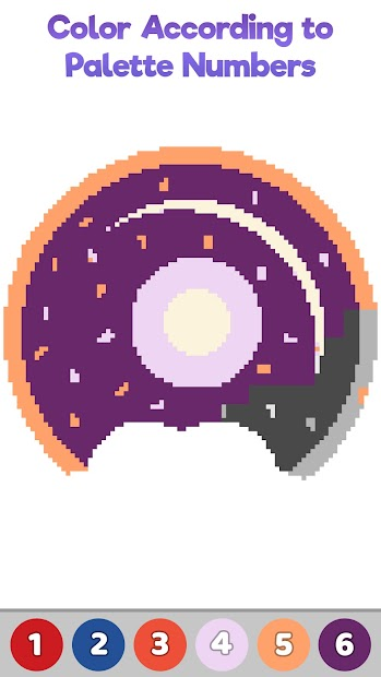 Screenshots Food Logo Color by Number - Ứng dụng hướng dẫn tô màu theo con số