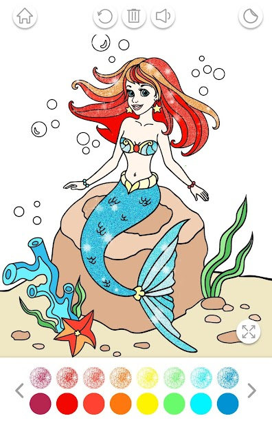 Ứng Dụng Mermaid Coloring Book - Sách Tô Màu Nàng Tiên Cá Cho Bé | Link Tải  Free, Cách Sử Dụng