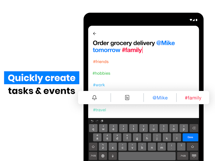 Screenshots Any.do: Ứng dụng ghi chú, nhắc nhở cho điện thoại