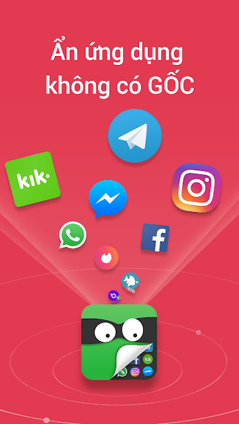 Screenshots App Hider: Ẩn ứng dụng, dùng 2 tài khoản Zalo, Facebook trên 1 thiết bị