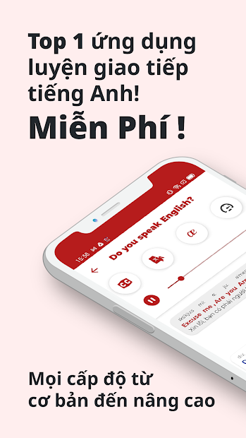 Screenshots Learn English: Ứng dụng học tiếng Anh PORO, luyện nghe nói tiếng Anh