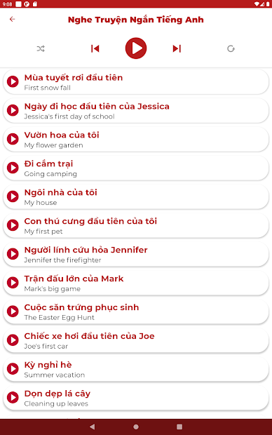 Screenshots Learn English: Ứng dụng học tiếng Anh PORO, luyện nghe nói tiếng Anh