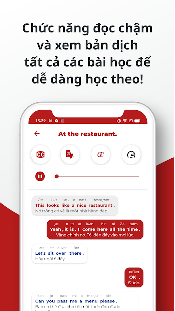 Screenshots Learn English: Ứng dụng học tiếng Anh PORO, luyện nghe nói tiếng Anh
