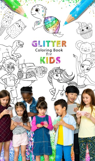 Screenshots Glitter Coloring Book for Kids - Ứng dụng tô màu cho bé