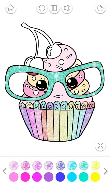 Screenshots Glitter Coloring Book for Kids - Ứng dụng tô màu cho bé