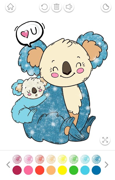 Screenshots Glitter Coloring Book for Kids - Ứng dụng tô màu cho bé