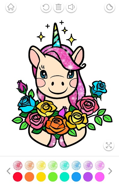 Screenshots Glitter Coloring Book for Kids - Ứng dụng tô màu cho bé
