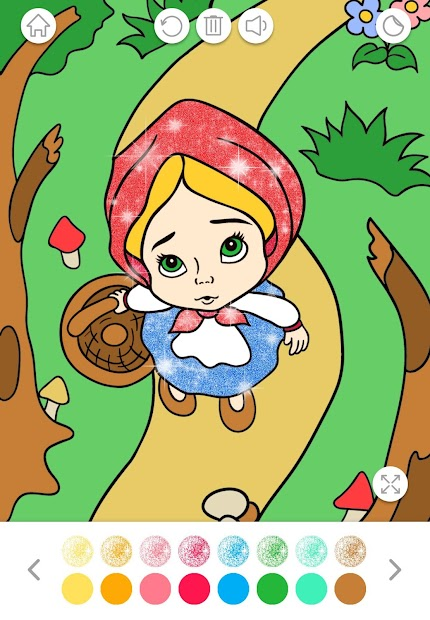 Screenshots Glitter Coloring Book for Kids - Ứng dụng tô màu cho bé
