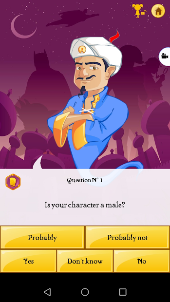Screenshots Akinator: Game thần đèn Akinator đoán suy nghĩ của bạn