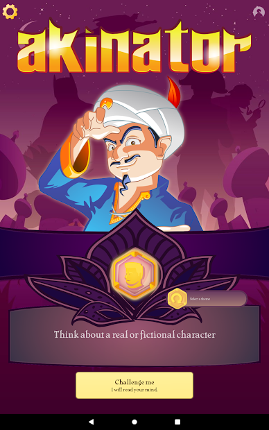 Screenshots Akinator: Game thần đèn Akinator đoán suy nghĩ của bạn