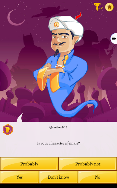Screenshots Akinator: Game thần đèn Akinator đoán suy nghĩ của bạn