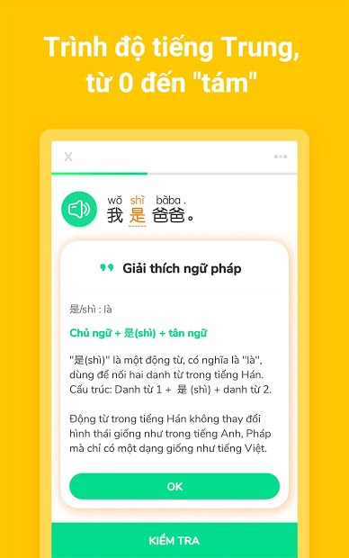 Screenshots HelloChinese -  Ứng dụng học tiếng Trung cơ bản cho người mới bắt đầu