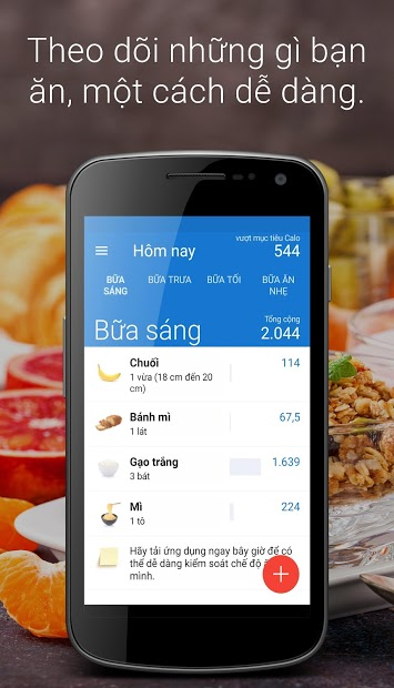 Screenshots iEatBetter-Nhật ký ăn uống: Tính lượng calo trong khẩu phần ăn