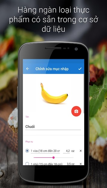 Screenshots iEatBetter-Nhật ký ăn uống: Tính lượng calo trong khẩu phần ăn