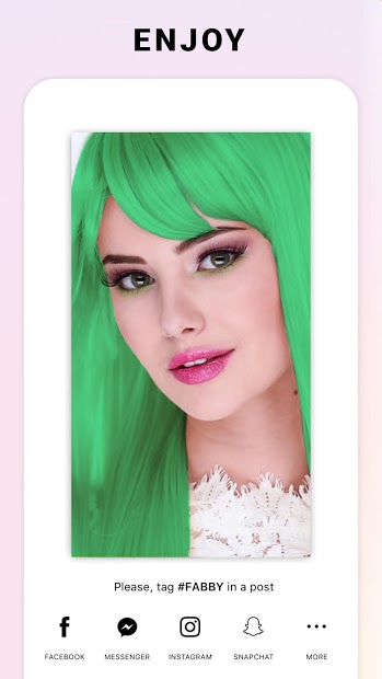 Ứng dụng Fabby Look Thay đổi màu tóc miễn phí trên điện thoại  Link tải  free cách sử dụng