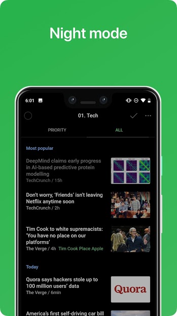 Screenshots Feedly - Ứng dụng diễn đàn chia sẻ tin tức mới nhất trên Feedly