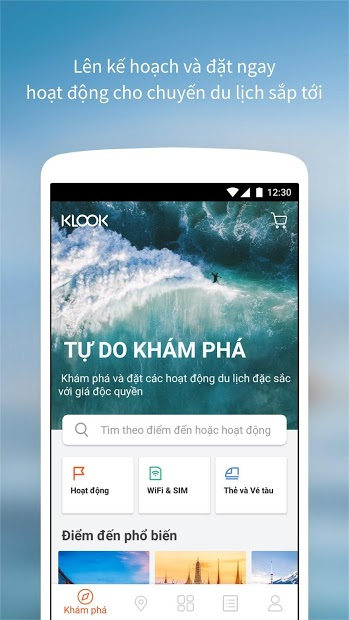 Screenshots Klook: Ứng dụng đặt vé tham quan, tour du lịch trên khắp thế giới