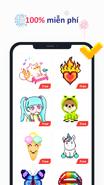 Screenshots No.Pix - Ứng dụng hướng dẫn tô màu theo các con số có sẵn