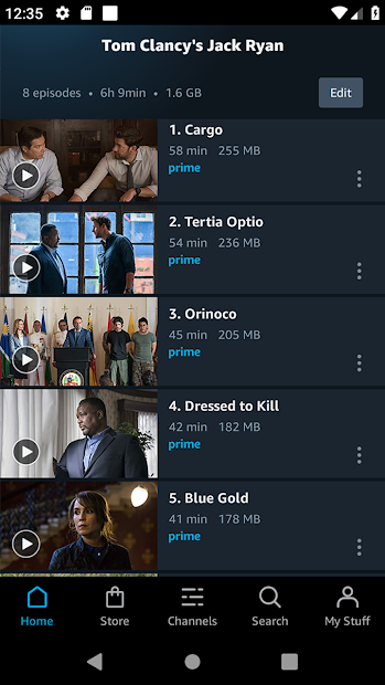 Screenshots Amazon Prime Video - Ứng dụng xem phim, chương trình truyền hình chất lượng
