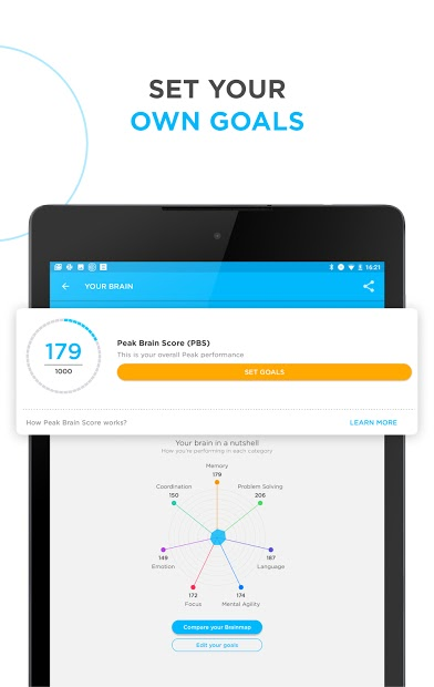 Screenshots Peak - Ứng dụng rèn luyện trí nhớ, nâng cao khả năng tập trung cho bạn