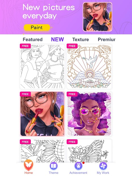 Screenshots Paint Color - Ứng dụng tô màu theo số Paint Color