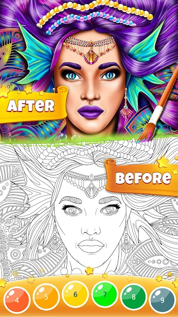 Screenshots Color By Number For Adults - Ứng dụng tô màu theo các con số cho bé