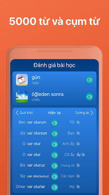 Screenshots Learn Turkish: Ứng dụng học tiếng Thổ Nhĩ Kỳ, giao tiếp, luyện nói