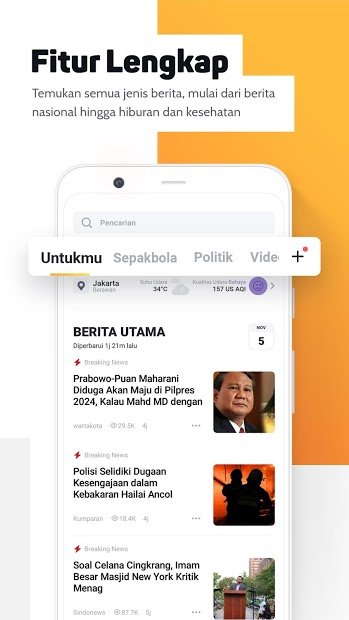 Screenshots BaBe - Ứng dụng cộng đồng tìm hiểu tin tức mới nhất