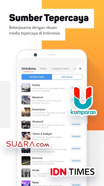 Screenshots BaBe - Ứng dụng cộng đồng tìm hiểu tin tức mới nhất