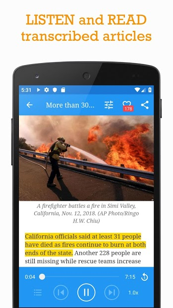 Screenshots VOA Learning English - App tự học tiếng Anh, luyện nghe mỗi ngày