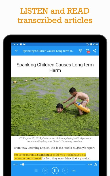 Screenshots VOA Learning English - App tự học tiếng Anh, luyện nghe mỗi ngày