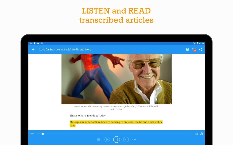 Screenshots VOA Learning English - App tự học tiếng Anh, luyện nghe mỗi ngày