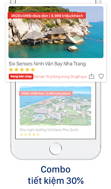 Screenshots iVIVU - Ứng dụng đặt tour, resort tại Phú Quốc, Nha Trang, Đà Nẵng,... giá rẻ
